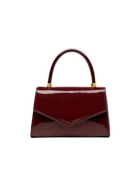 Women's Patent Leather Evening Clutch Purse Top Handle Bag Convertible